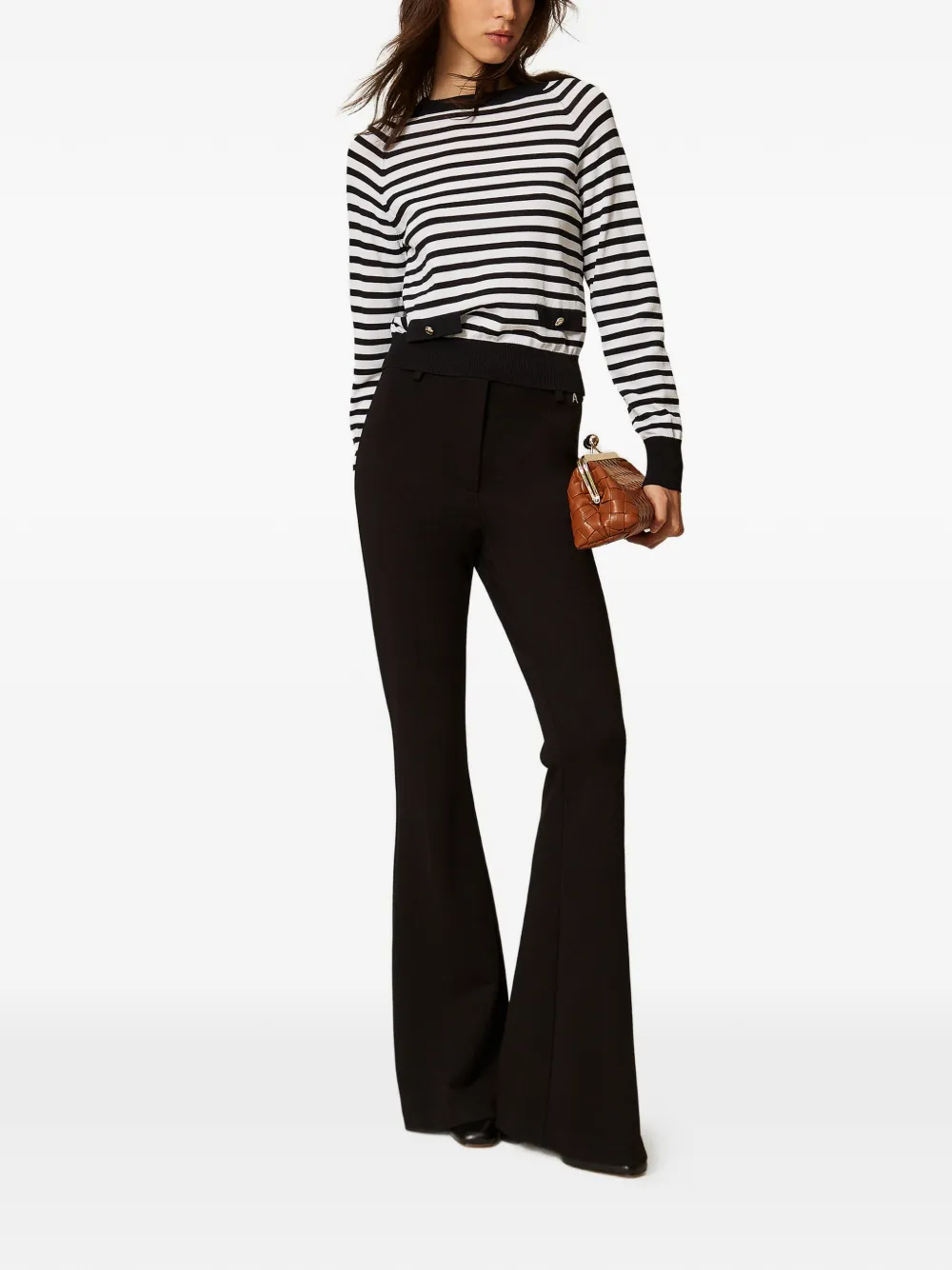 TWINSET Gestreepte trui Wit