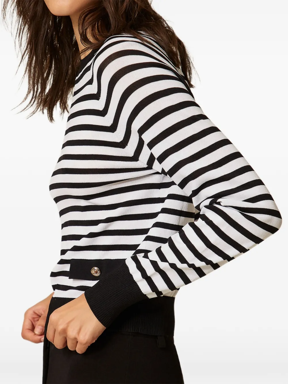 TWINSET Gestreepte trui Wit