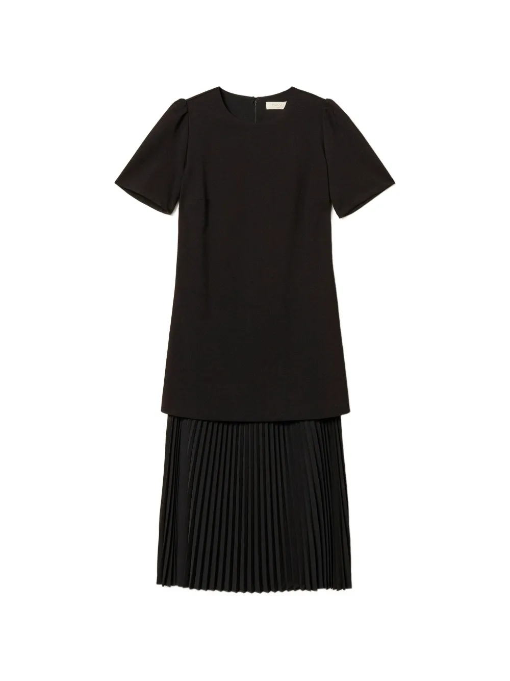 TWINSET pleated midi dress - Nero