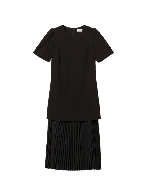 TWINSET vestido midi con detalle de pliegues
