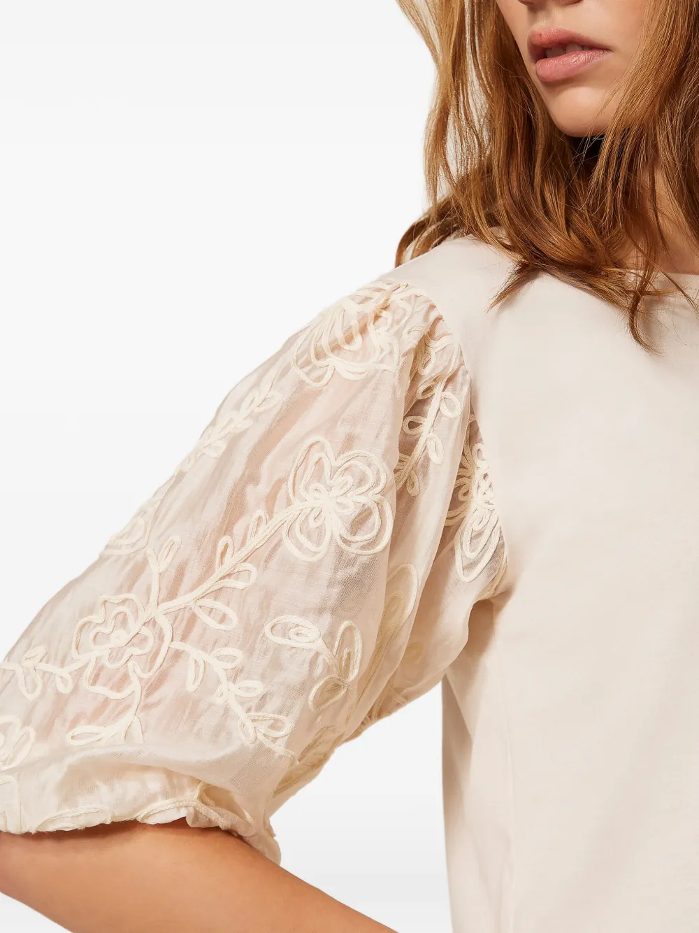 TWINSET Shirt met borduurwerk Beige
