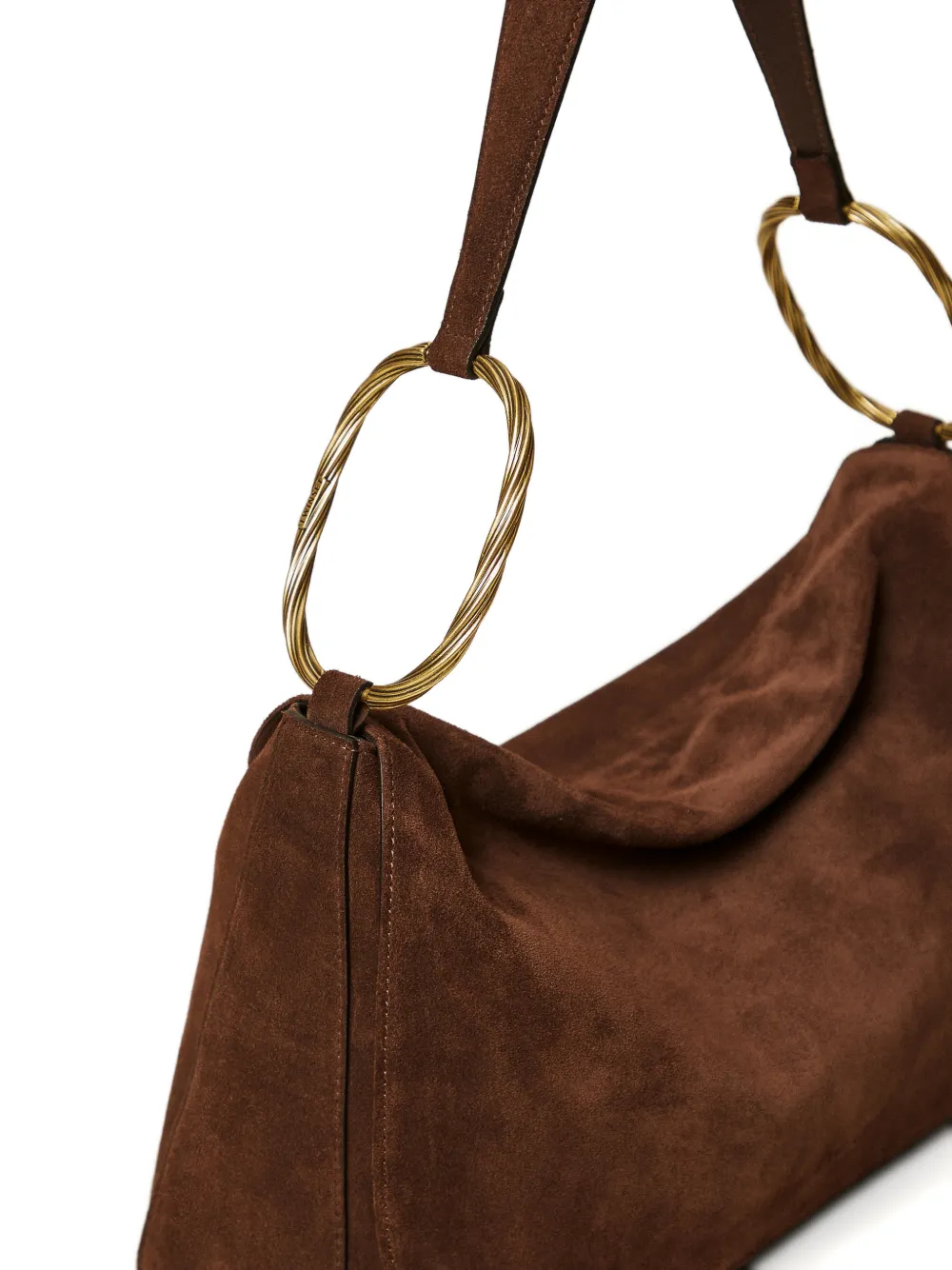 TWINSET Medium Liliane suède tas Bruin