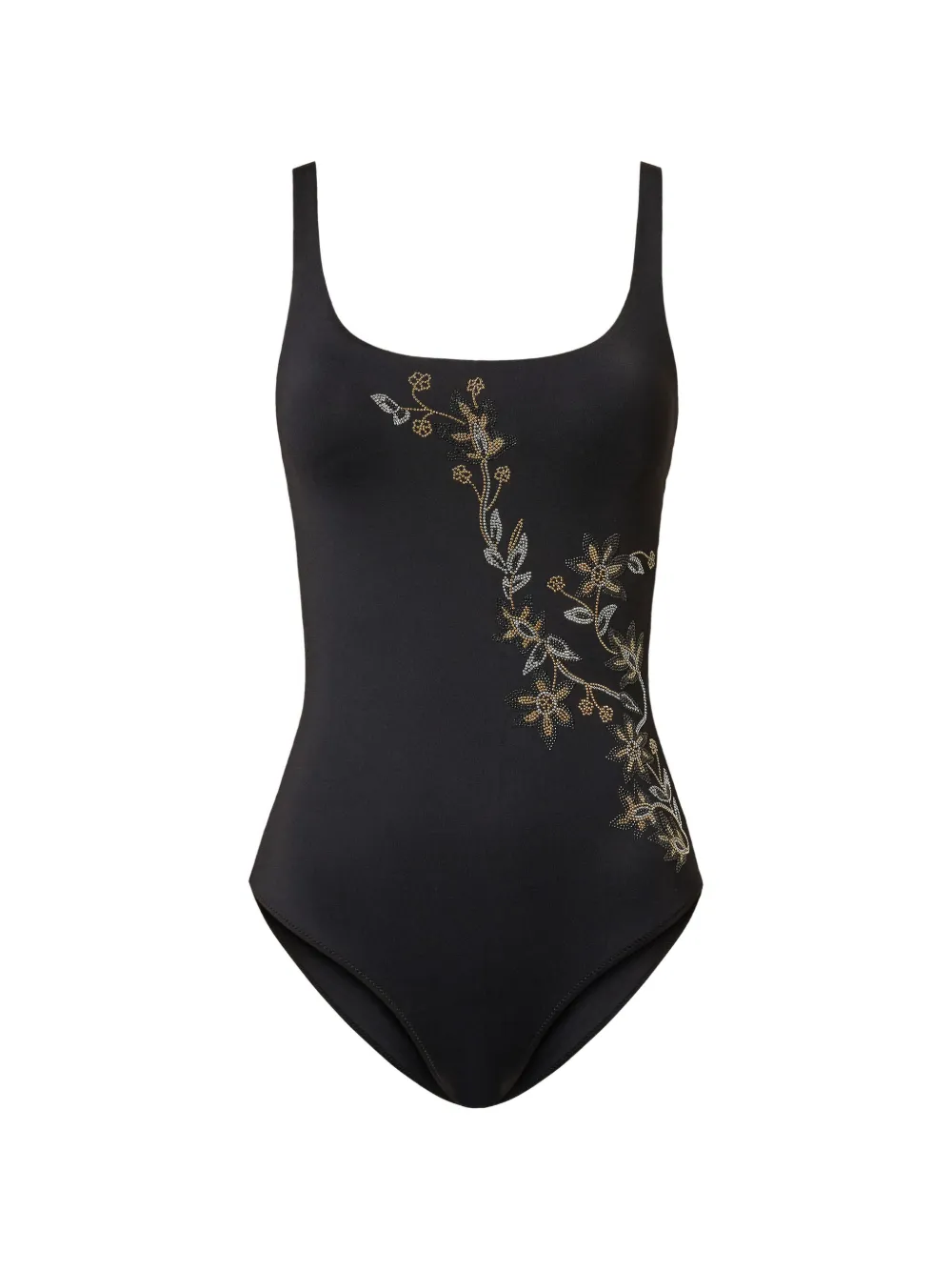 TWINSET Costume intero a fiori - Nero