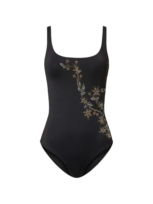 ♡ Mi♡ TWINSET Maiô Com Tachas | Preto | FARFETCH BR