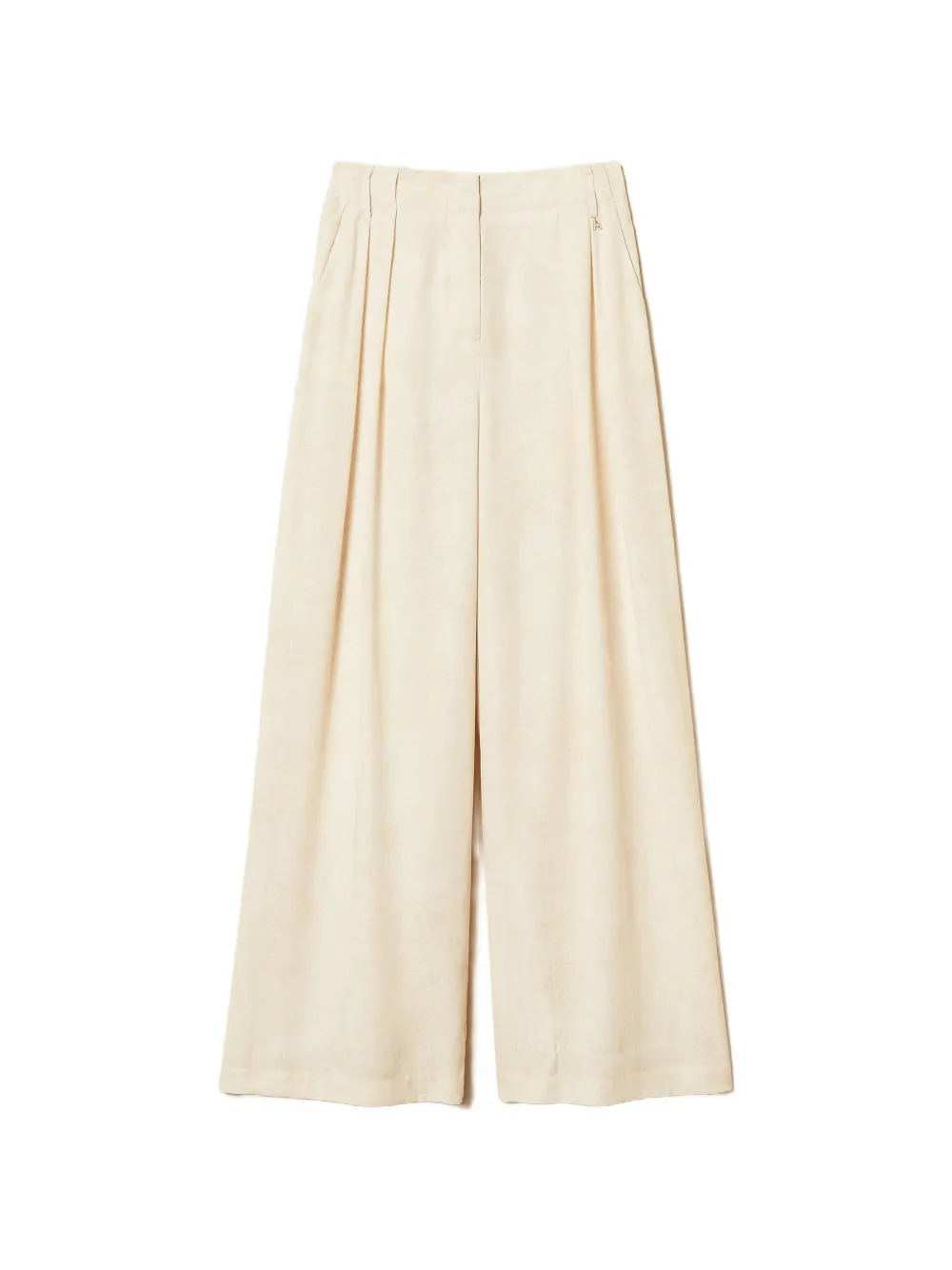 TWINSET Pantaloni a palazzo con pieghe - Toni neutri