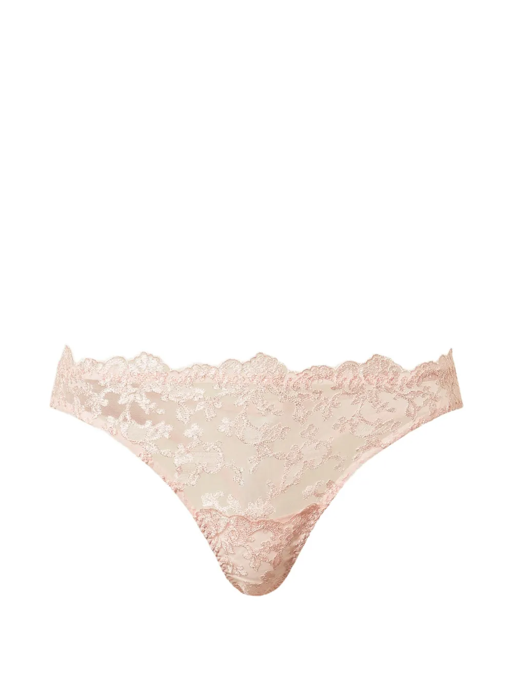 TWINSET embroidered thong - Rosa