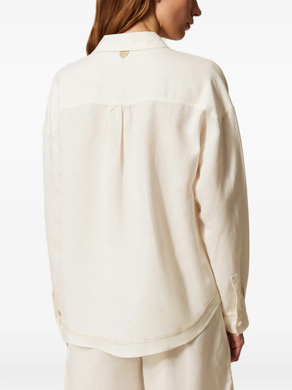 TWINSET Button-up blouse Beige