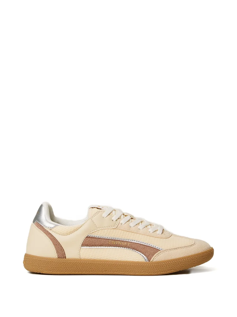 TWINSET lace-up panelled sneakers - Toni neutri