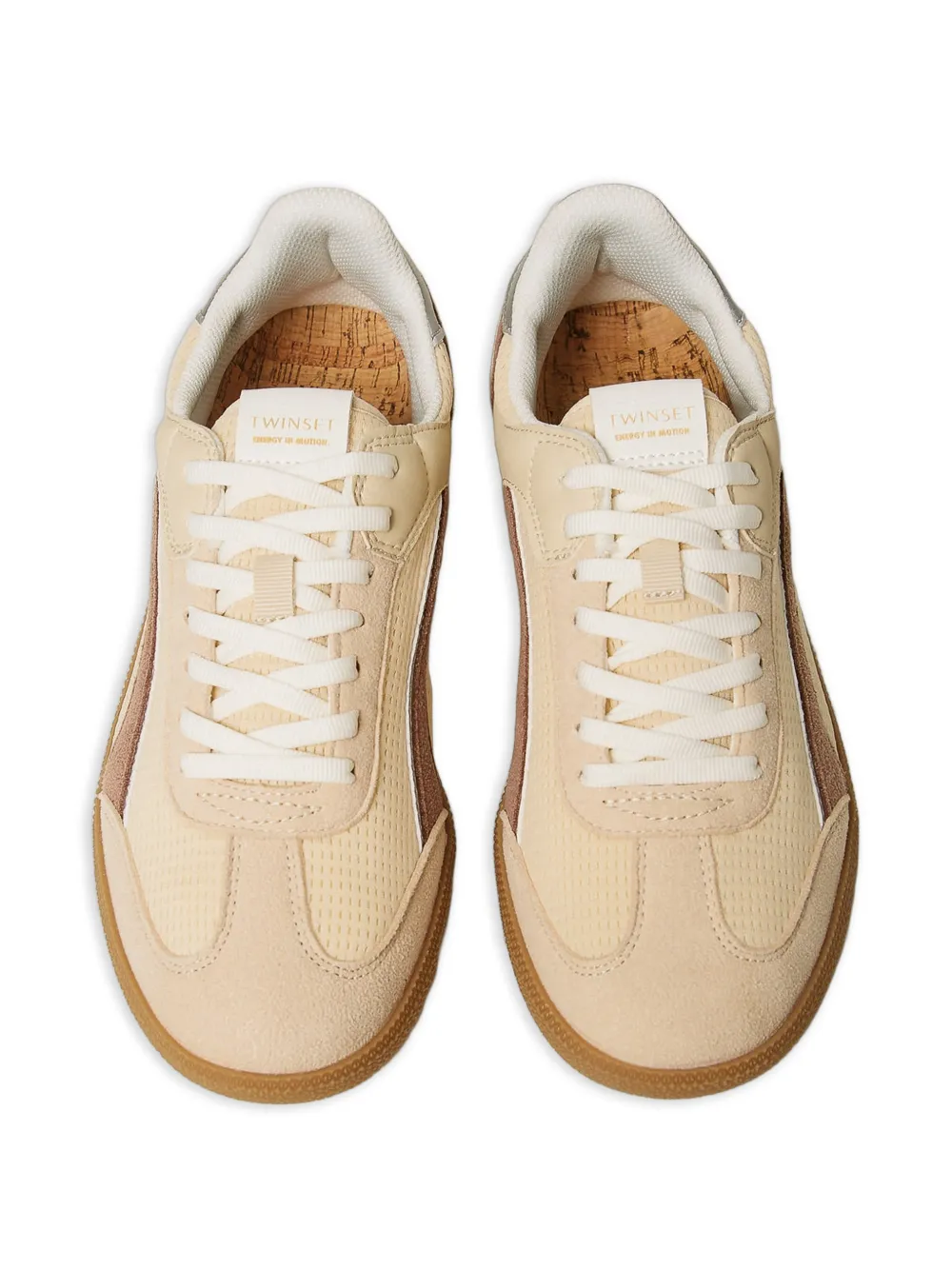TWINSET Sneakers met vlakken Beige