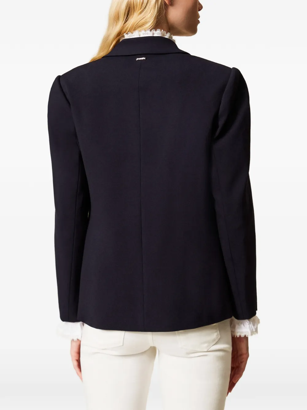 TWINSET Blazer met sierknoop Blauw