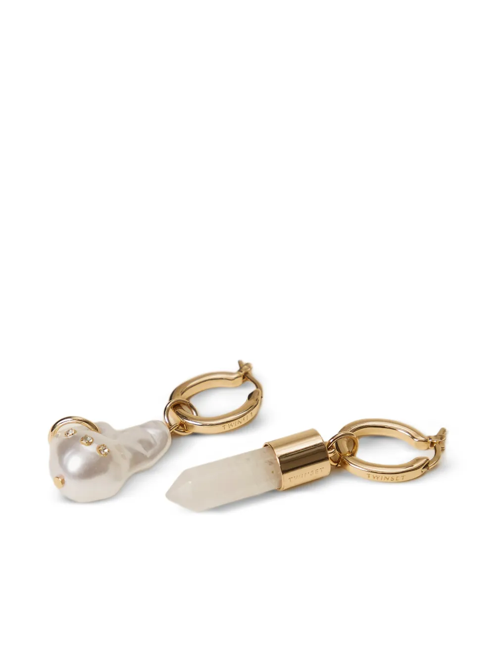  Twinset Logo Earrings - Gold 