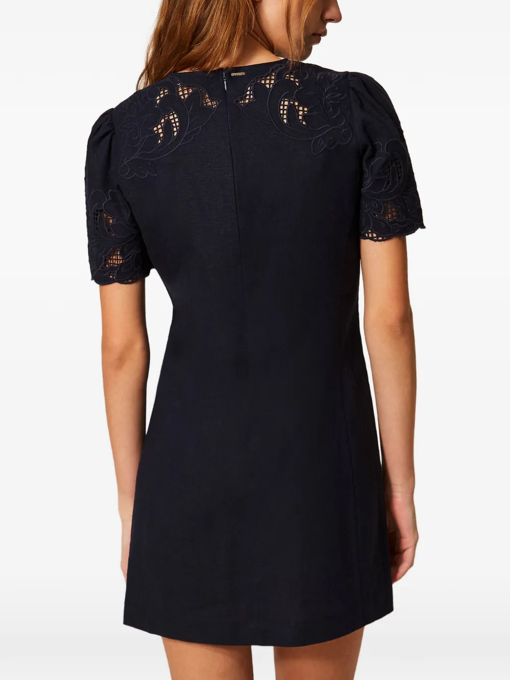 TWINSET Mini-jurk met korte mouwen Blauw