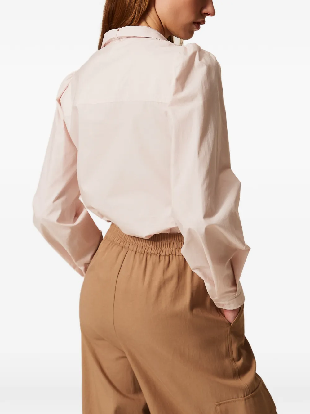 TWINSET blouse met geplooid detail Roze