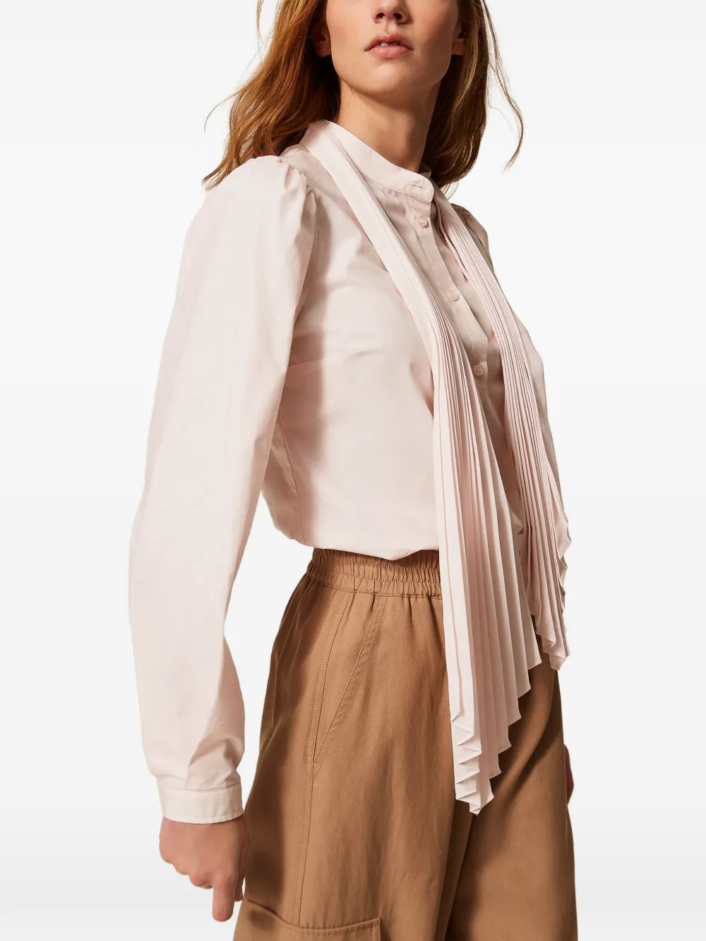 TWINSET blouse met geplooid detail Roze