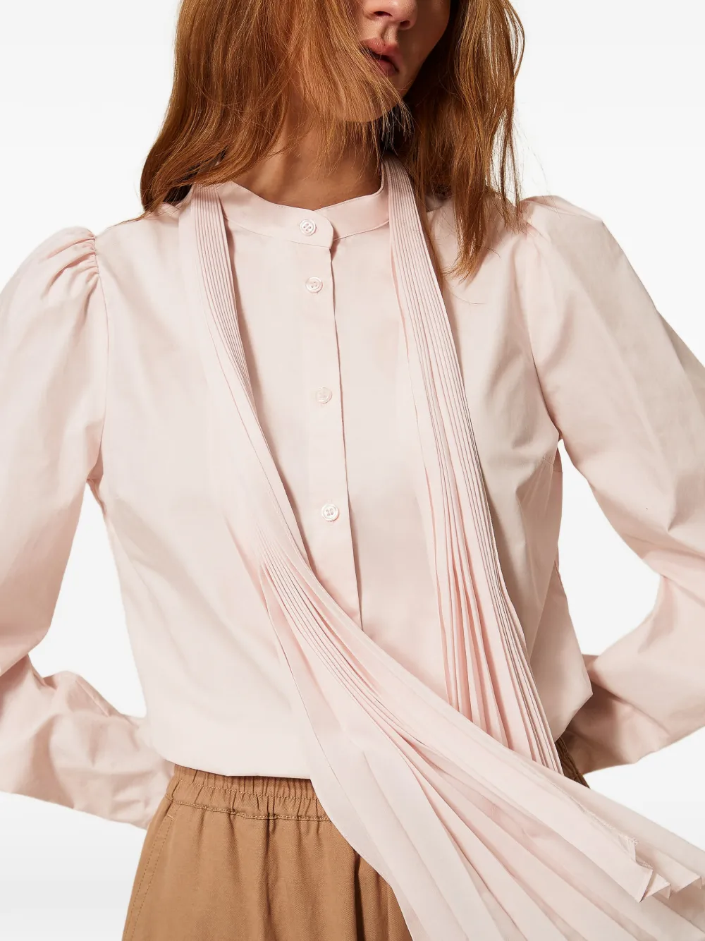 TWINSET blouse met geplooid detail Roze