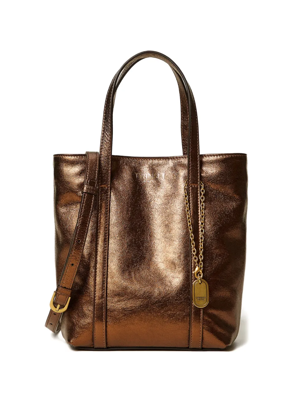 TWINSET detachable chain-detail tote bag - Marrone