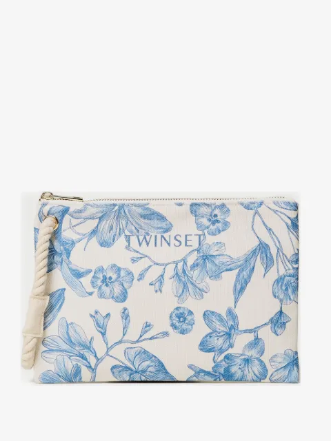 TWINSET canvas clutch