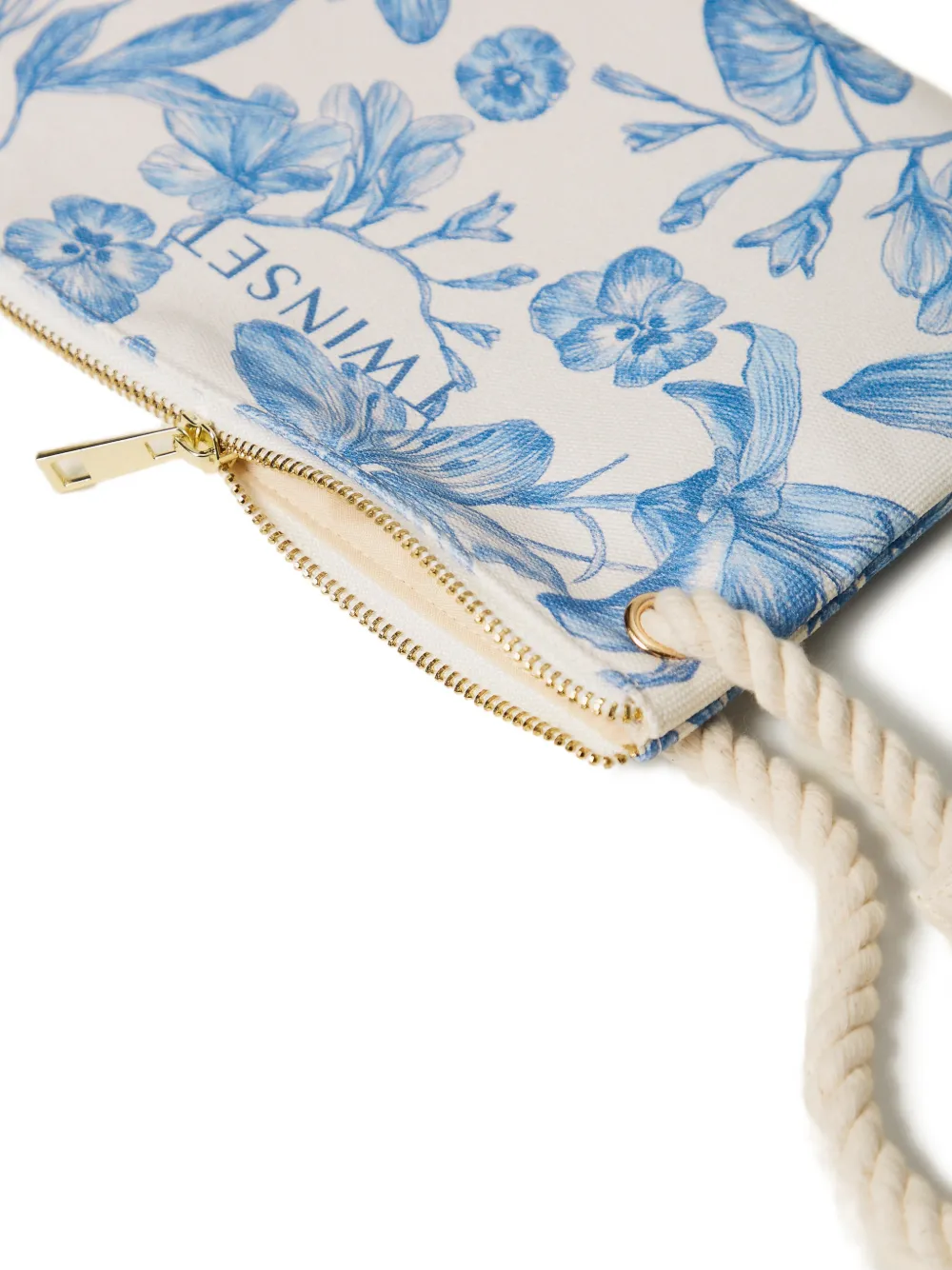 TWINSET Canvas clutch Beige