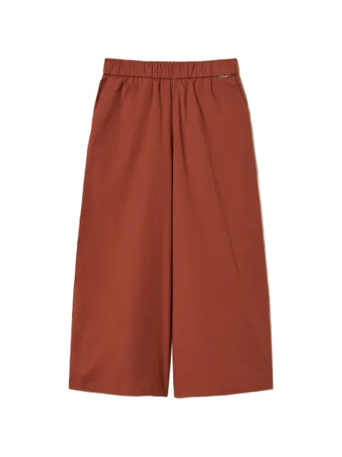 TWINSET Kids pantalones capri de popelina