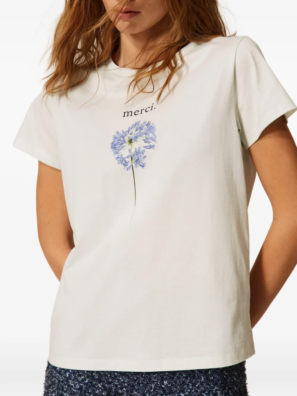 TWINSET T-shirt met print Wit