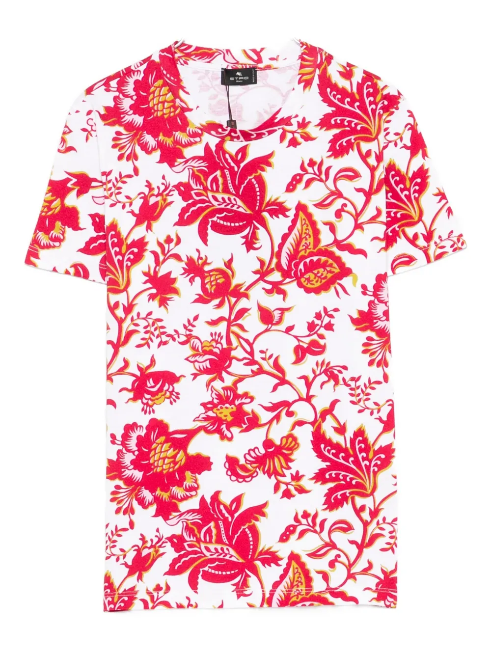 ETRO floral-print T-shirt - Bianco