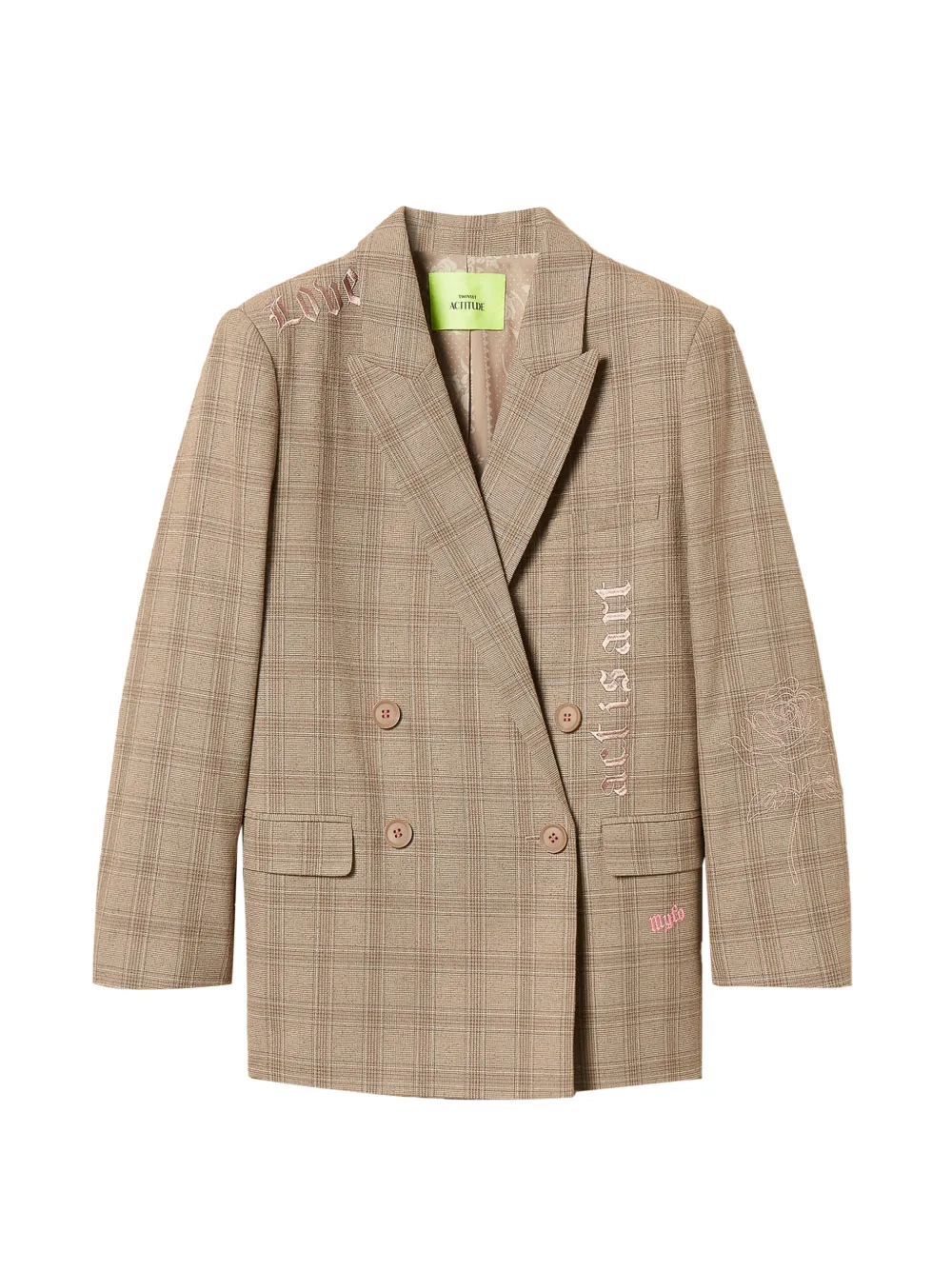 TWINSET x Myfo checked blazer - Toni neutri