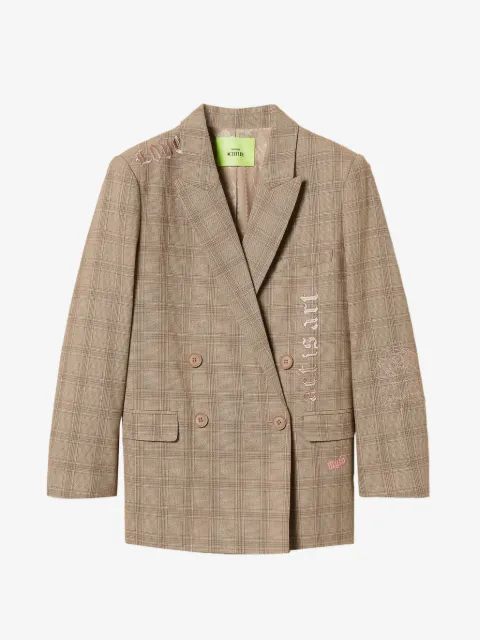 TWINSET x Myfo blazer à carreaux