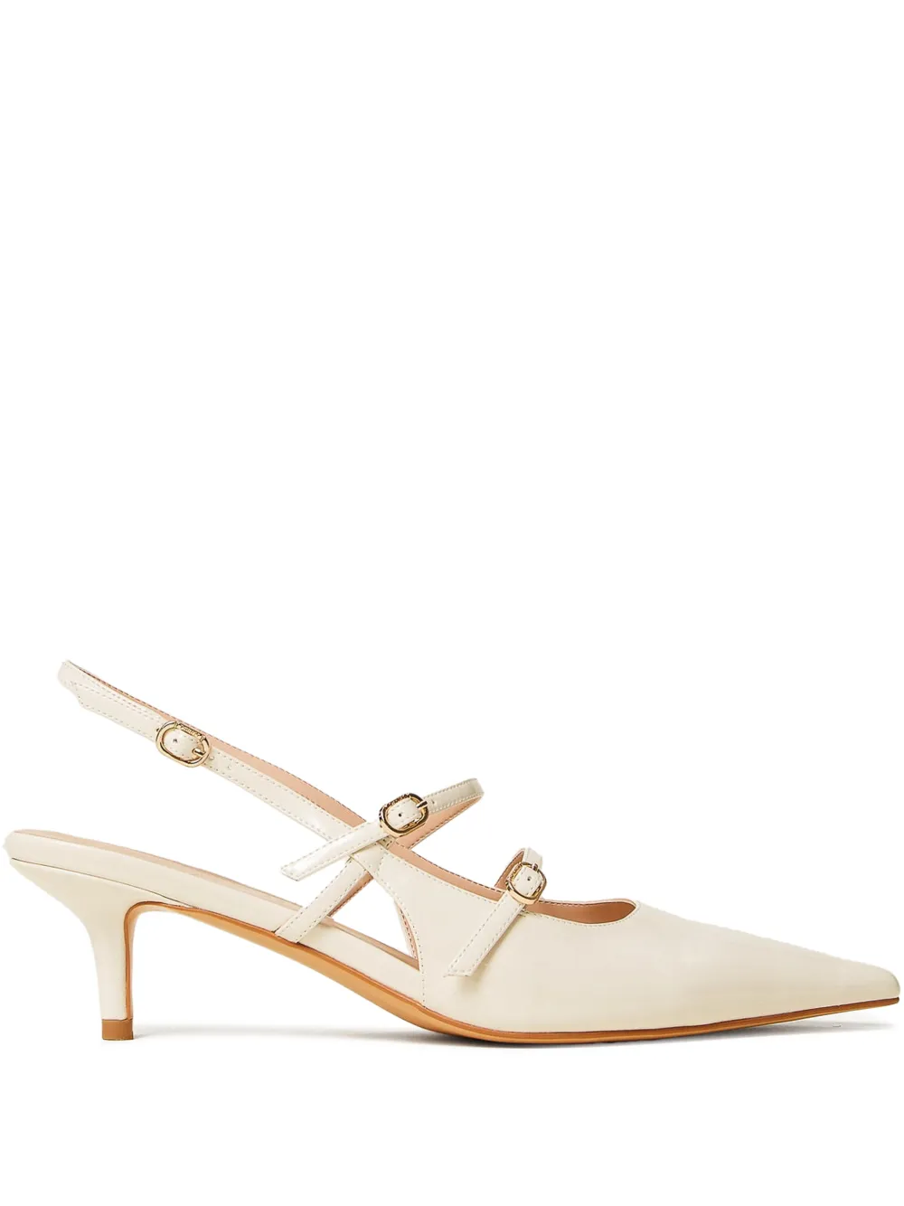 TWINSET Slingback pumps met bandjes Beige