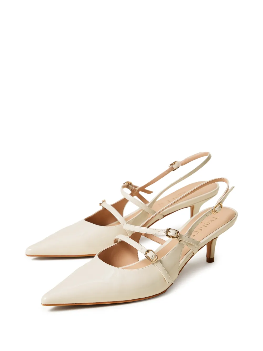 TWINSET Slingback pumps met bandjes Beige