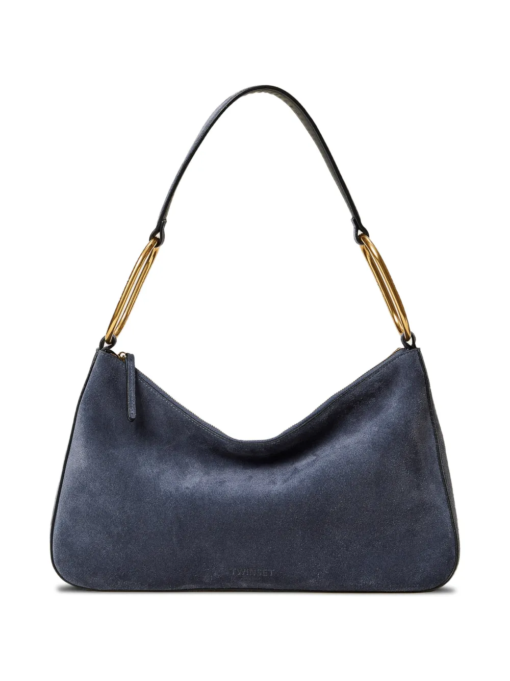 Twinset Liliane Ring Handle Shoulder Bag In Blue