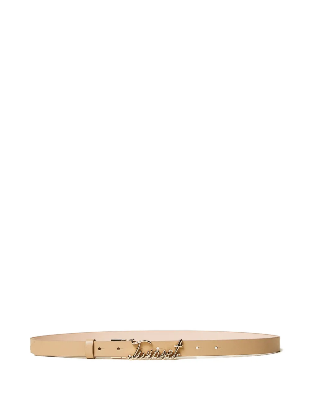 TWINSET logo belt - Toni neutri