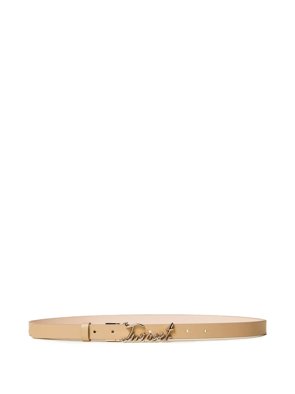 TWINSET logo belt - Toni neutri