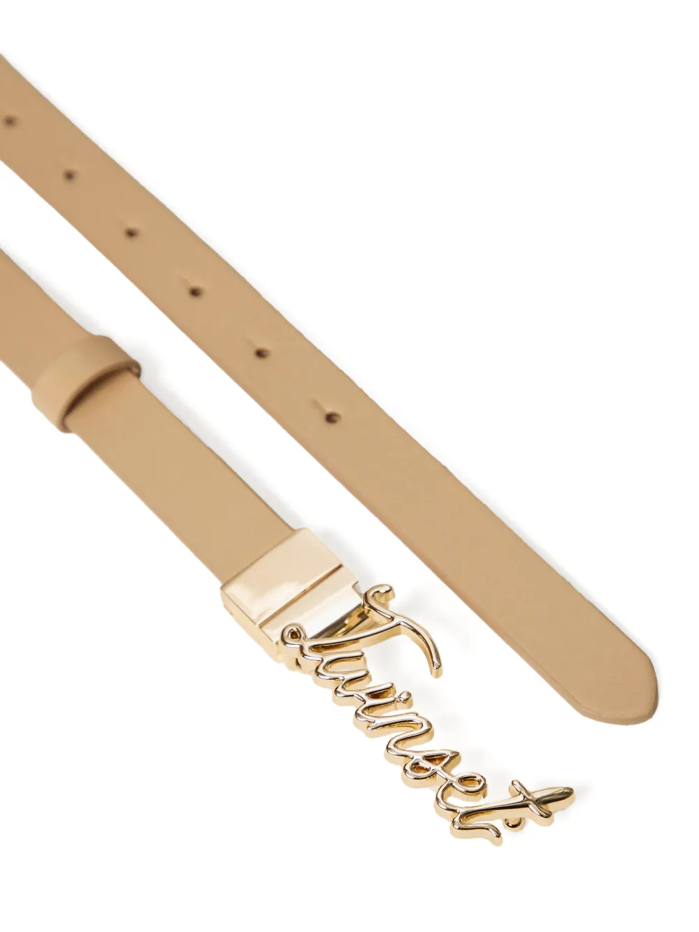 TWINSET Riem met logo Beige
