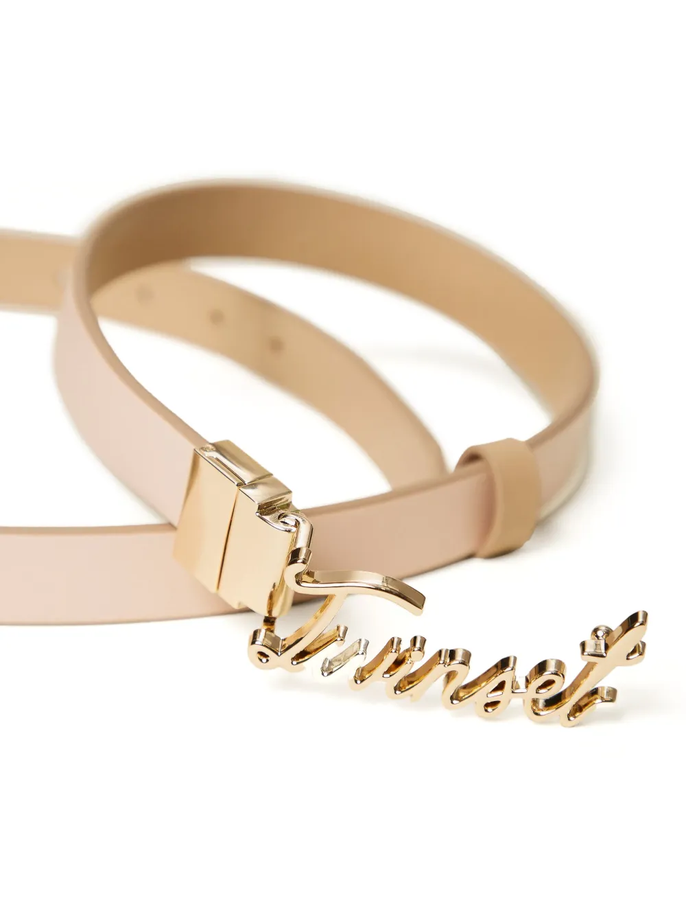 TWINSET Riem met logo Beige
