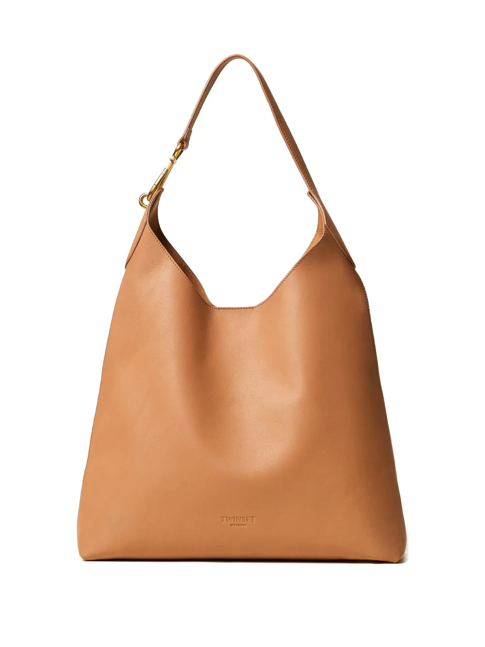 TWINSET Borsa a spalla in pelle - Toni neutri