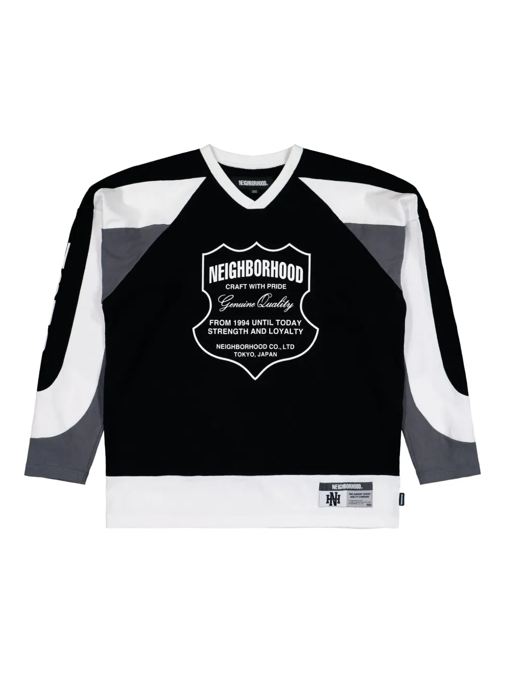 Neighborhood sudadera con logo estampado | negro | Image 1