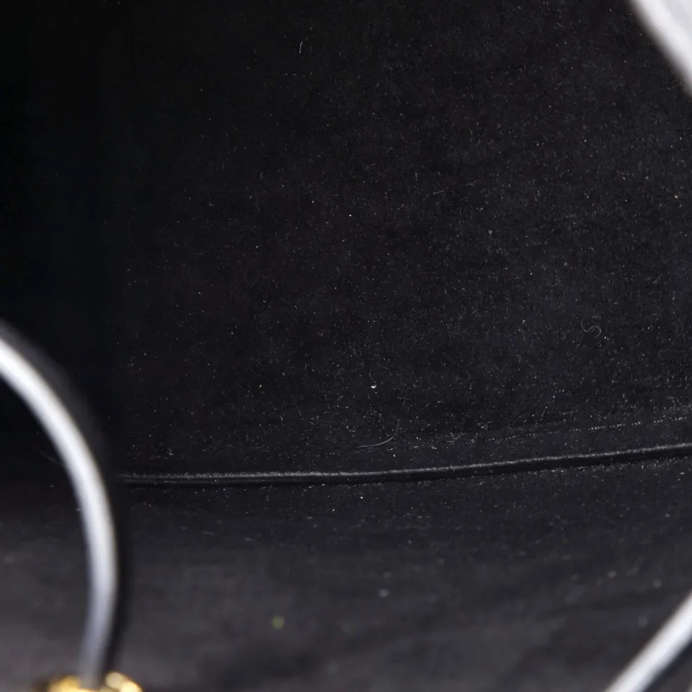 Pre-owned Louis Vuitton Neonoe Handbag Monogram Empreinte Leather Mm Bucket Bag In Black