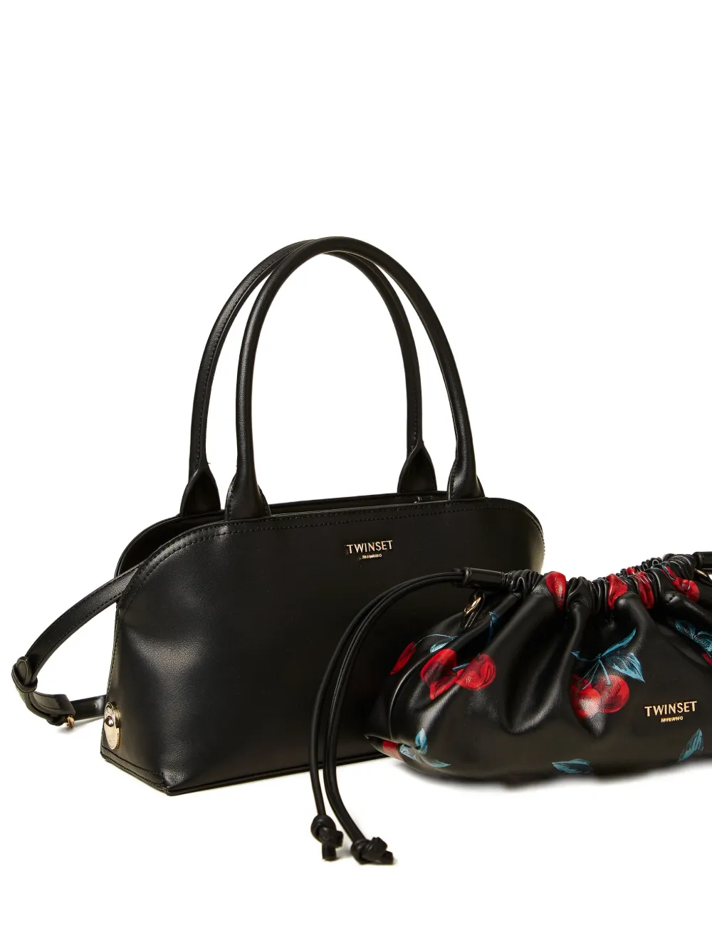 TWINSET Heuptas met logoplakkaat Zwart
