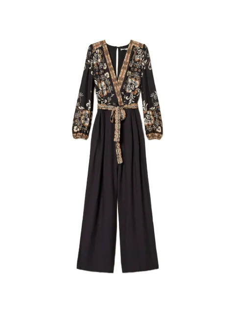 TWINSET printed tie jumpsuit