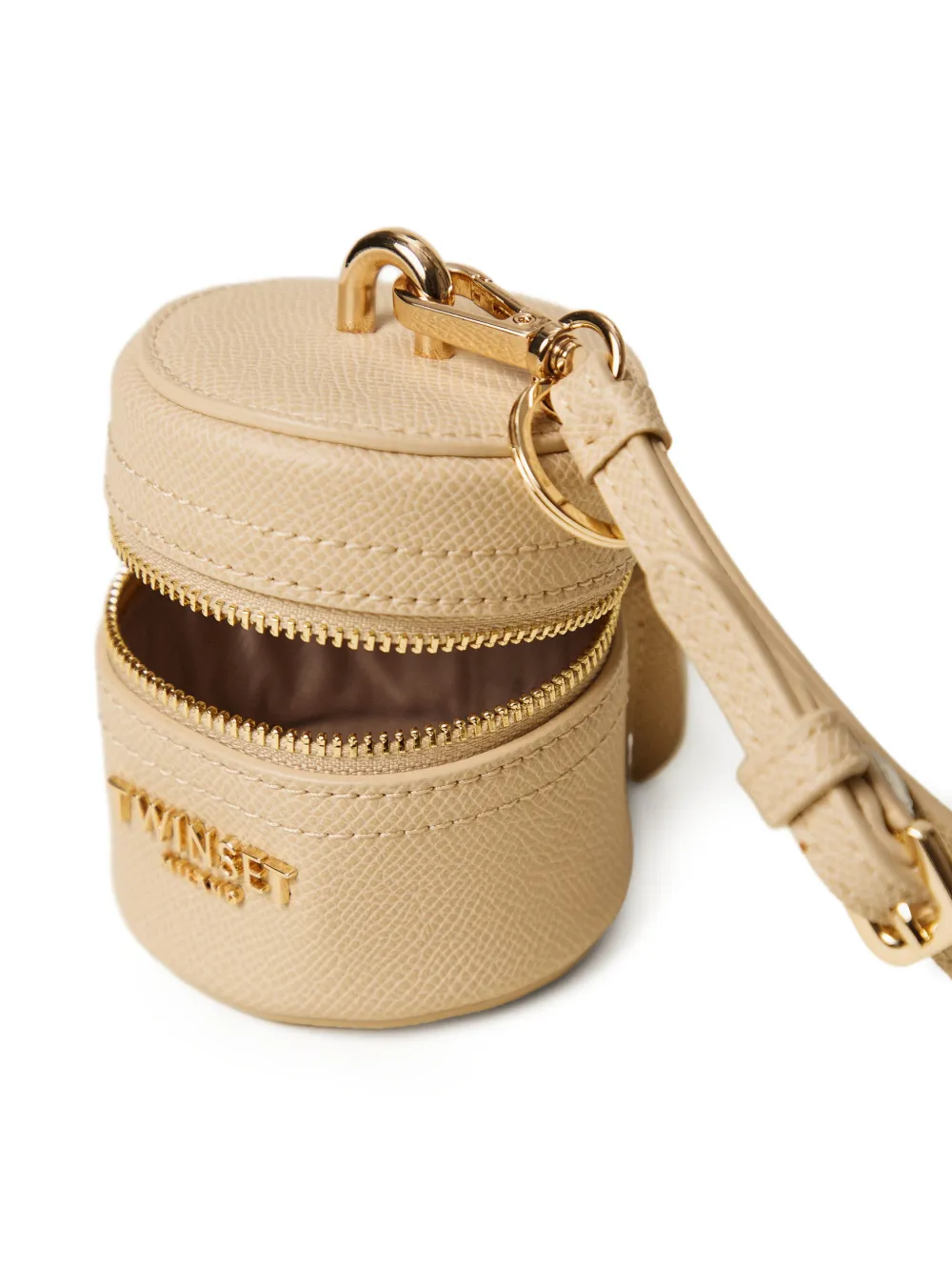  Twinset Zip Fastening Keyrings - Neutrals 