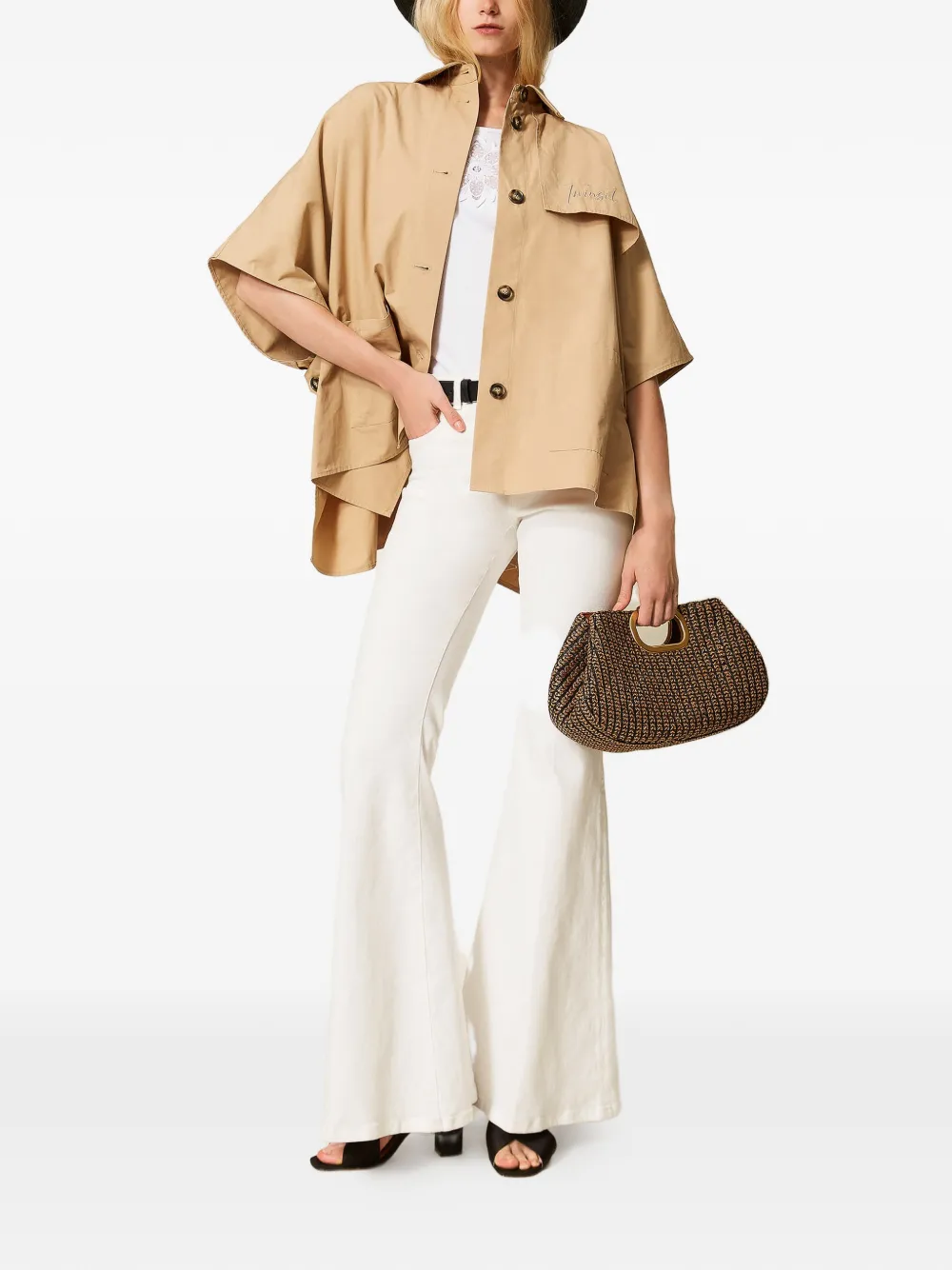 TWINSET poncho entretejido con botones | Capas y ponchos | Image 2