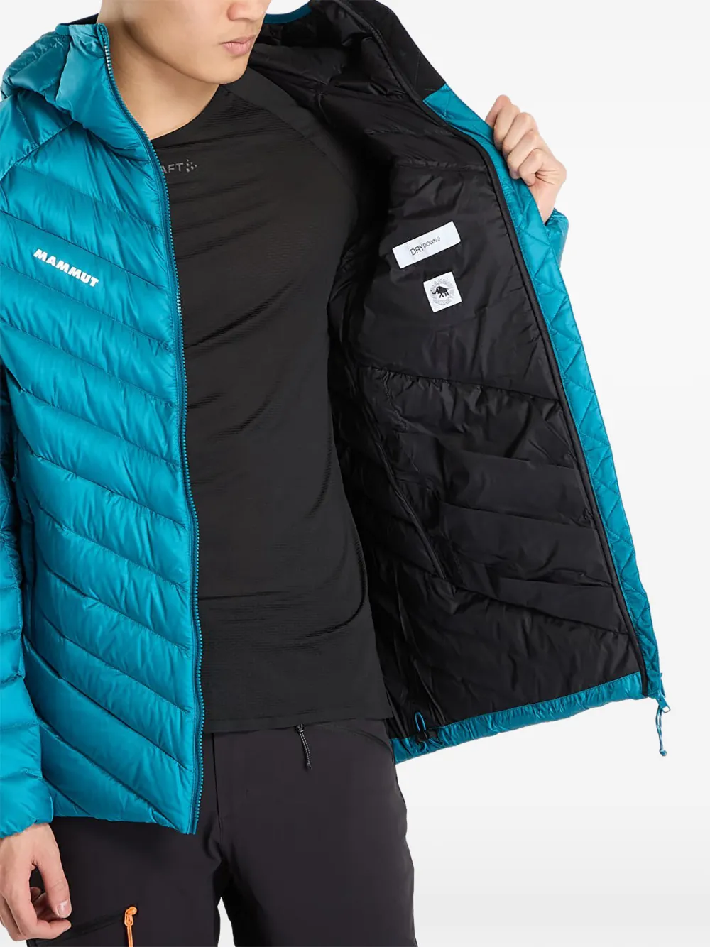 Mammut Broad Peak IN jack met capuchon Blauw