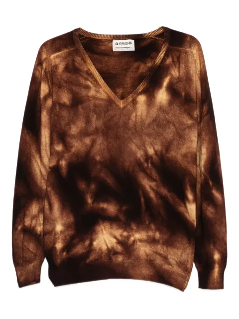 A.N.G.E.L.O. Vintage Upcycling haut tie-dye à col v