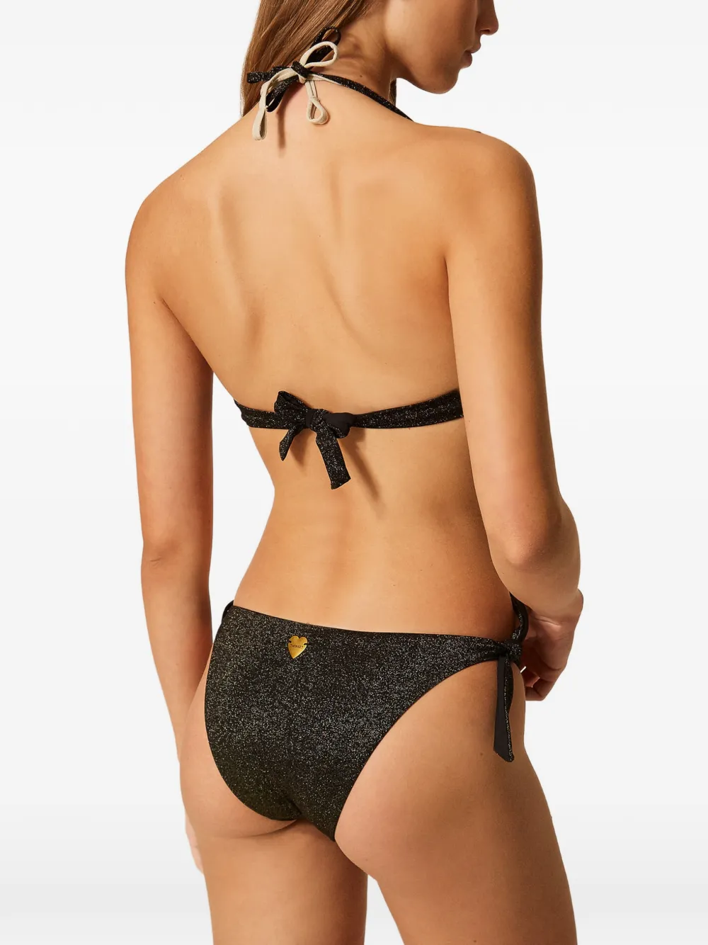 TWINSET Bikinislip met lurex Zwart