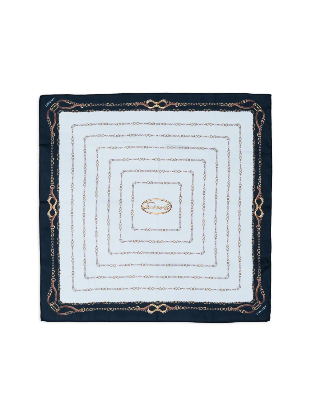 TWINSET Foulard con stampa - Blu