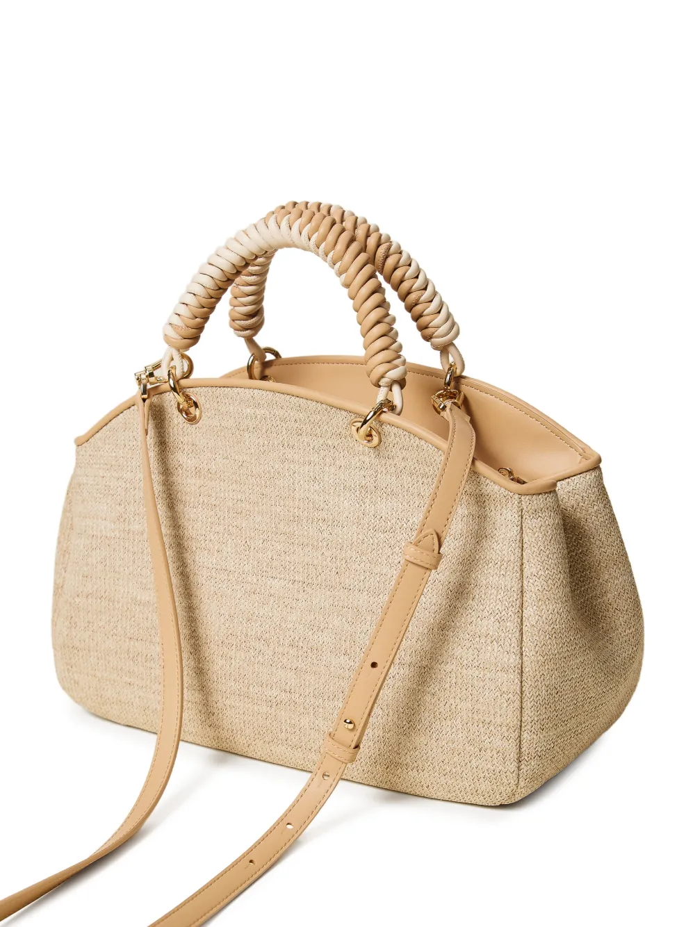  Twinset Woven Tote Bag - Neutrals 