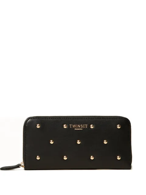 TWINSET studded zip wallet