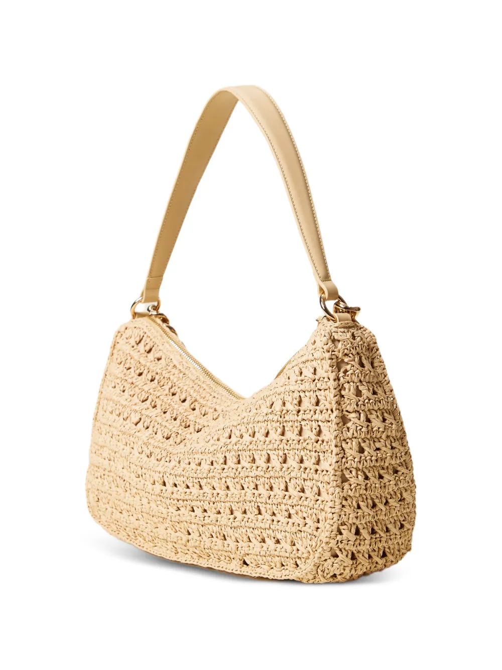 TWINSET Geweven schoudertas met kettingdetail Beige