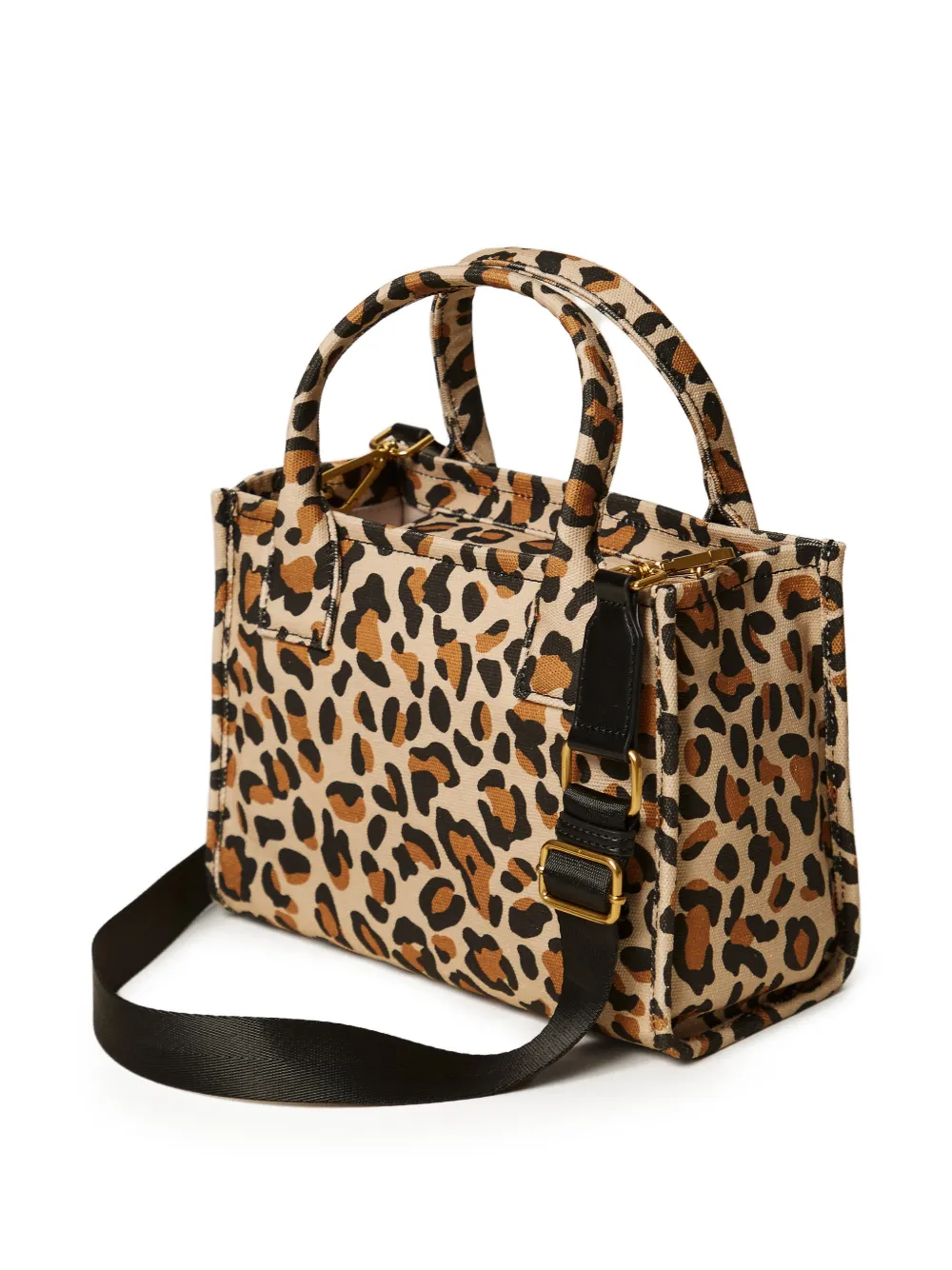TWINSET Canvas tas met dieren-print Beige
