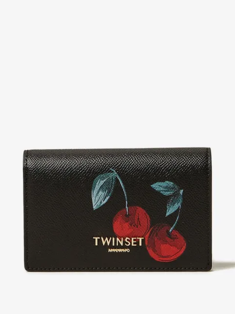 TWINSET wallet with cherry print